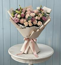 Букет цветов из:  Розы и Лизиантусы #REPLACE_PRED# Ряжске