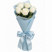 Букет 5 Белых роз Проуд в Ряжске