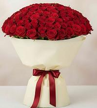 Букет 101 Красная роза Милано в Ряжске