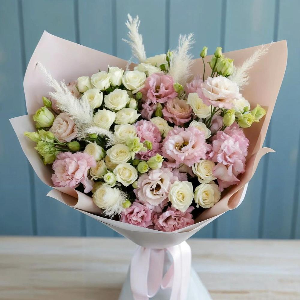 Букет цветов из: Альстромерии и Розы в Ряжске