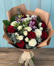Букет цветов из:  Розы и Альстромерии в Ряжске