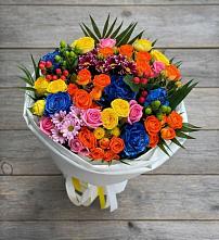 Букет цветов из:  Розы и Хризантемы #REPLACE_PRED# Ряжске
