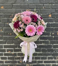 Букет цветов из:  Герберы и Хризантемы в Ряжске