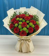 Букет цветов из:  Розы и Хризантемы в Ряжске