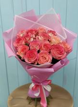Букет 15 Розовых роз Равель в Ряжске