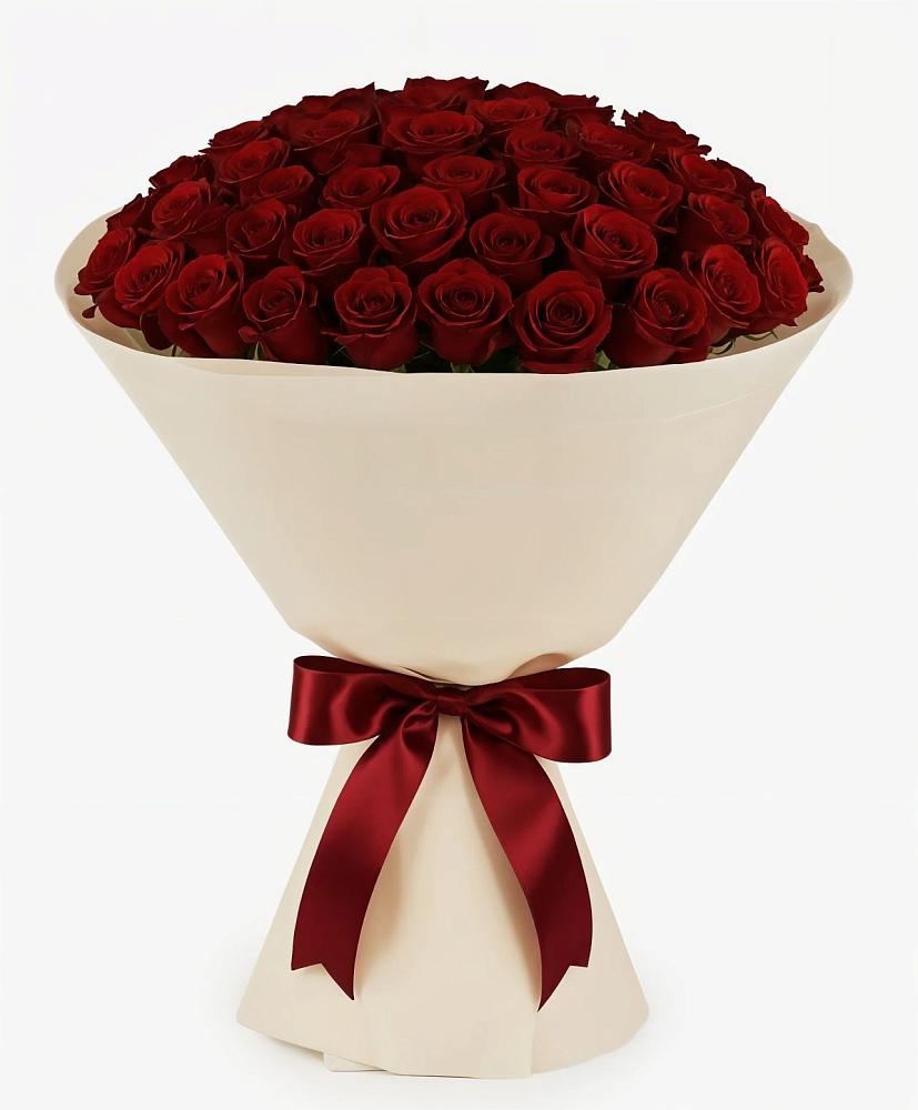 Букет 101 Бордовая роза Блэк Бакарра в Ряжске