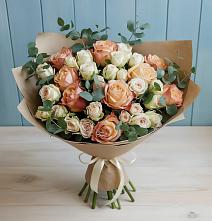 Букет цветов из:  Альстромерии и Розы в Ряжске